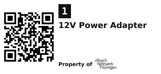 Label sticker 45.7 × 21.2 mm for UID 1