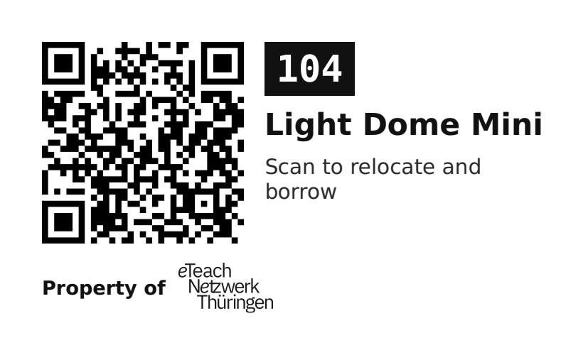 Label sticker 70 × 42.3 mm for UID 104