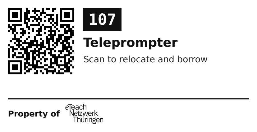 Label sticker 70 × 36 mm for UID 107