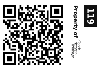 Label sticker 30 × 20 mm for UID 119