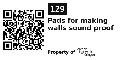 Label sticker 45.7 × 21.2 mm for UID 129