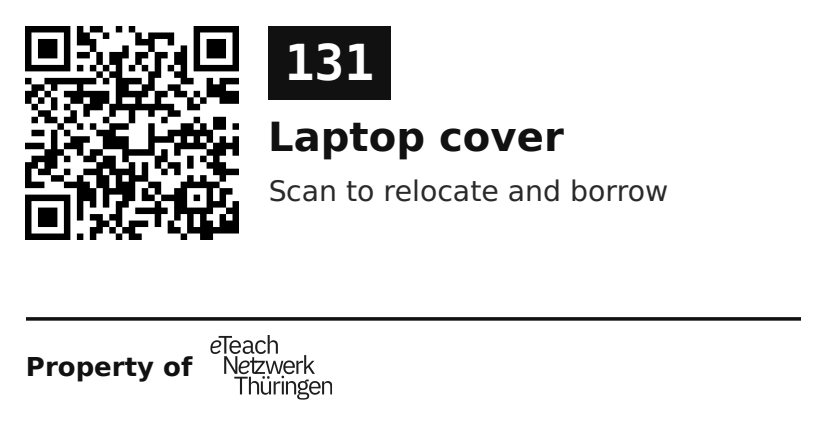 Label sticker 70 × 36 mm for UID 131