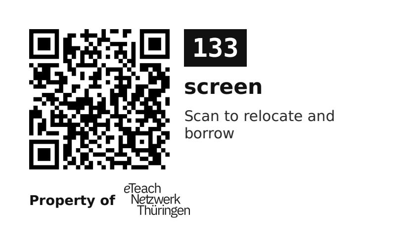 Label sticker 70 × 42.3 mm for UID 133