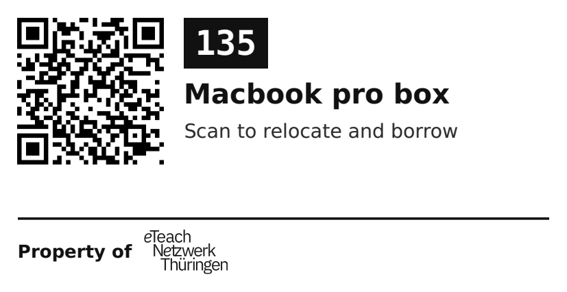 Label sticker 70 × 36 mm for UID 135