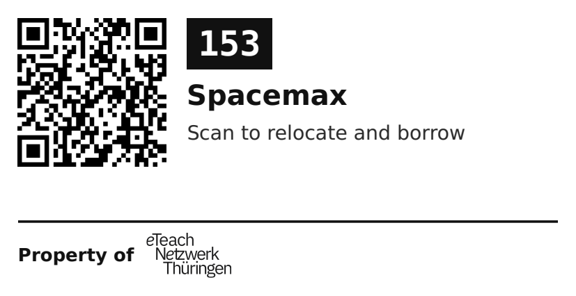 Label sticker 70 × 36 mm for UID 153