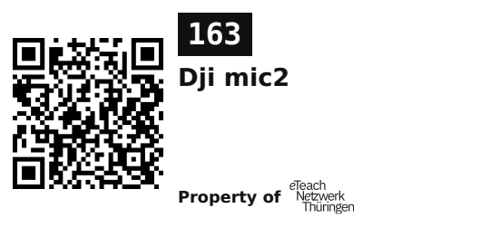 Label sticker 45.7 × 21.2 mm for UID 163
