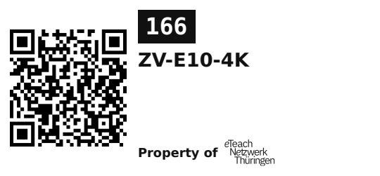 Label sticker 45.7 × 21.2 mm for UID 166