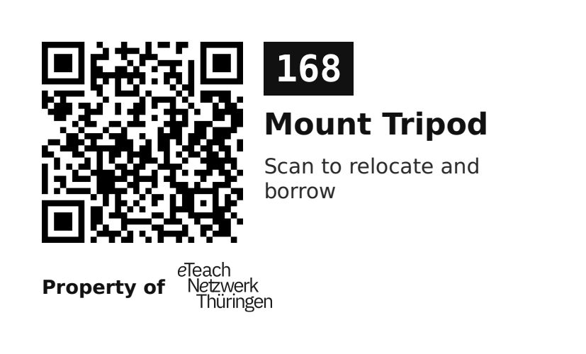 Label sticker 70 × 42.3 mm for UID 168