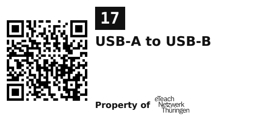 Label sticker 45.7 × 21.2 mm for UID 17