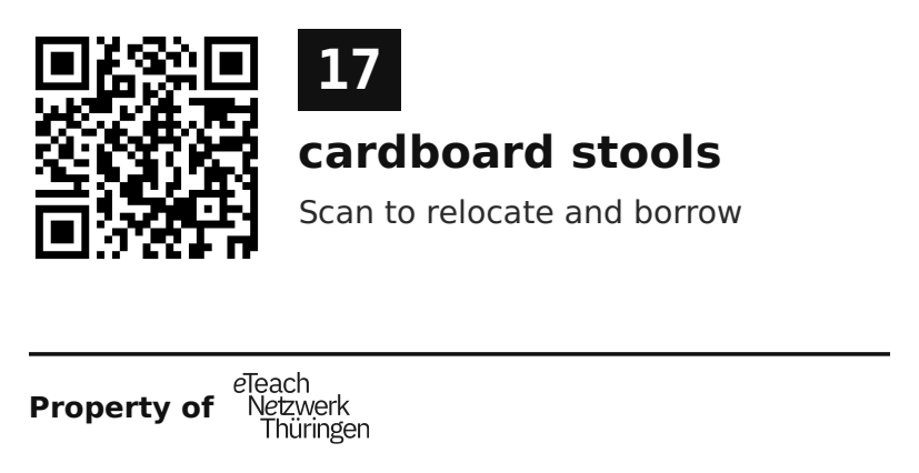 Label sticker 70 × 36 mm for UID 17