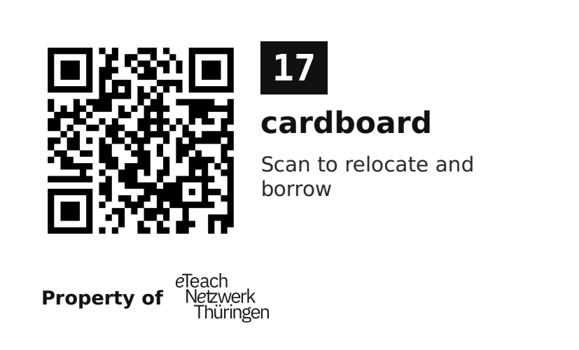 Label sticker 70 × 42.3 mm for UID 17