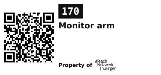 Label sticker 45.7 × 21.2 mm for UID 170