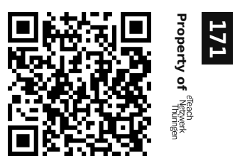Label sticker 30 × 20 mm for UID 171