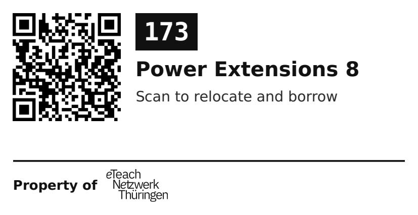 Label sticker 70 × 36 mm for UID 173