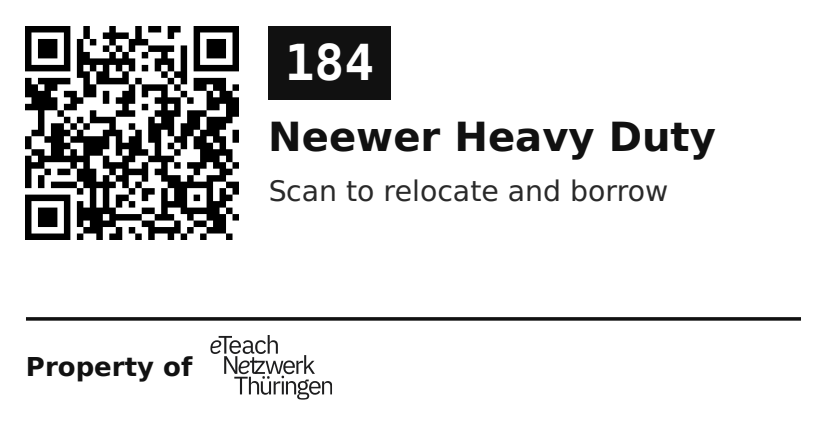 Label sticker 70 × 36 mm for UID 184