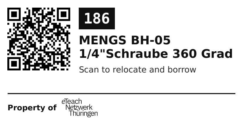 Label sticker 70 × 36 mm for UID 186
