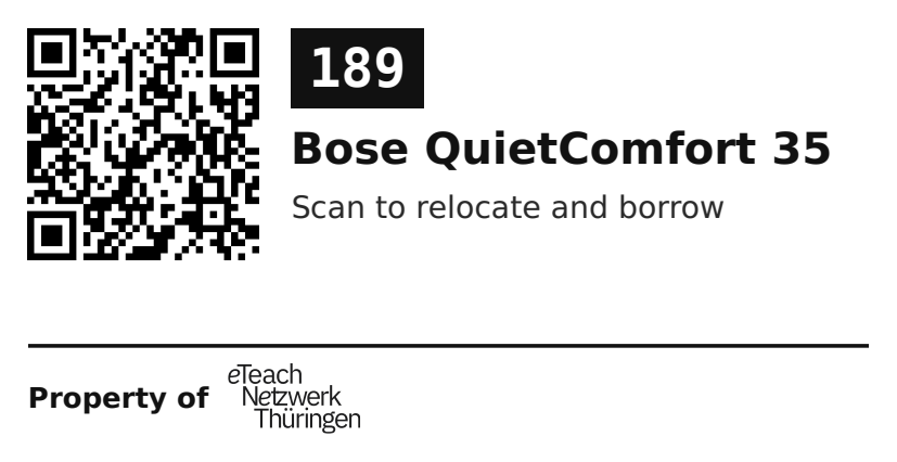 Label sticker 70 × 36 mm for UID 189