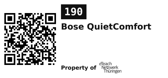 Label sticker 45.7 × 21.2 mm for UID 190