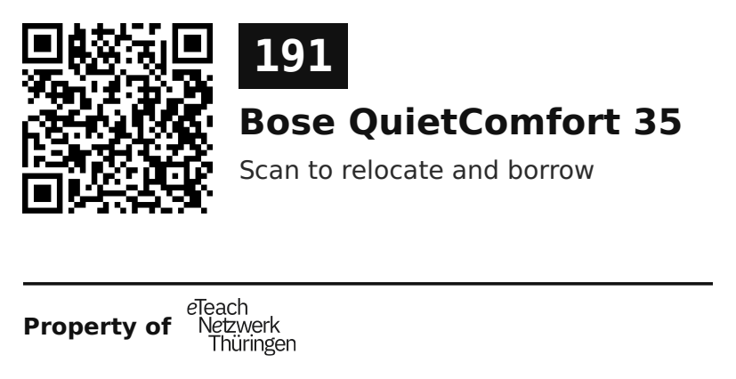 Label sticker 70 × 36 mm for UID 191