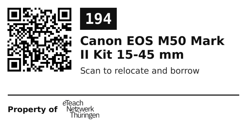 Label sticker 70 × 36 mm for UID 194