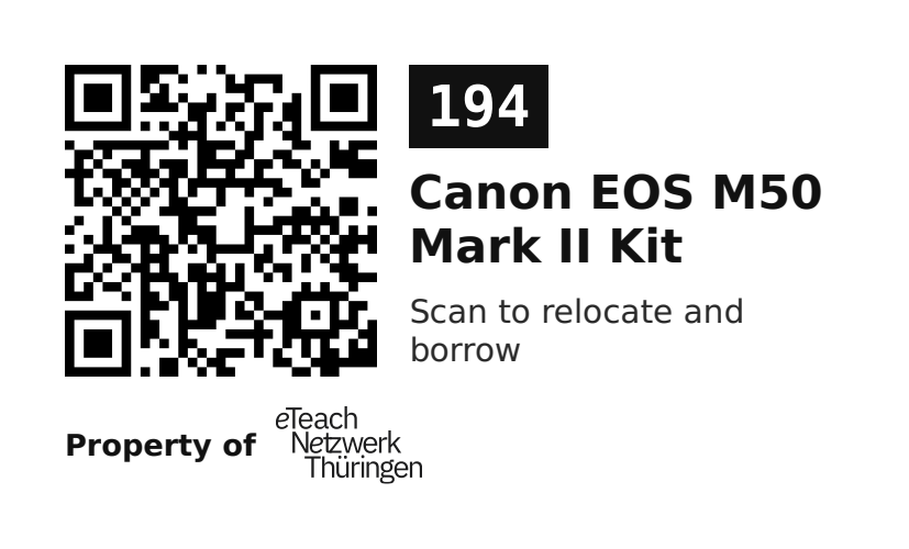 Label sticker 70 × 42.3 mm for UID 194