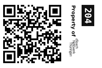 Label sticker 30 × 20 mm for UID 204