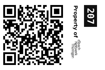 Label sticker 30 × 20 mm for UID 207