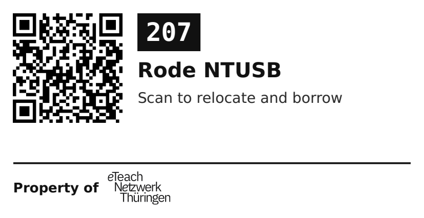 Label sticker 70 × 36 mm for UID 207