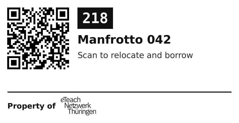 Label sticker 70 × 36 mm for UID 218