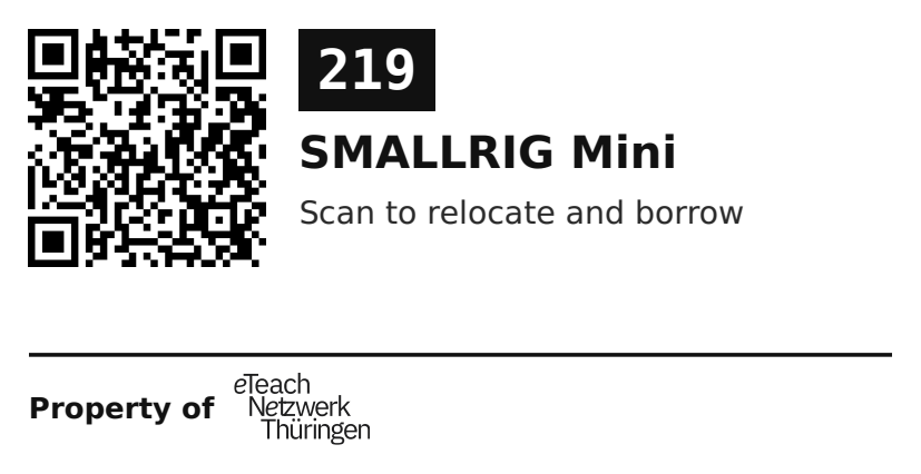 Label sticker 70 × 36 mm for UID 219