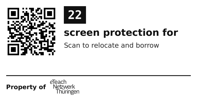 Label sticker 70 × 36 mm for UID 22