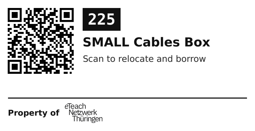 Label sticker 70 × 36 mm for UID 225