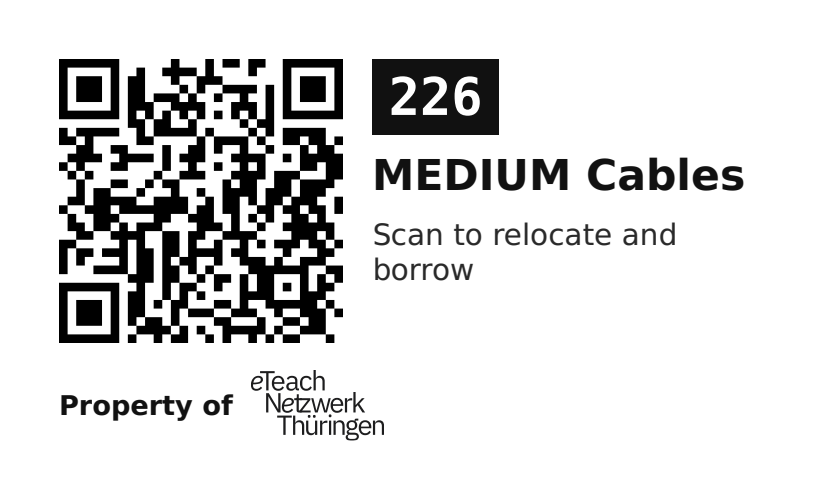 Label sticker 70 × 42.3 mm for UID 226