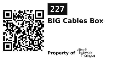 Label sticker 45.7 × 21.2 mm for UID 227
