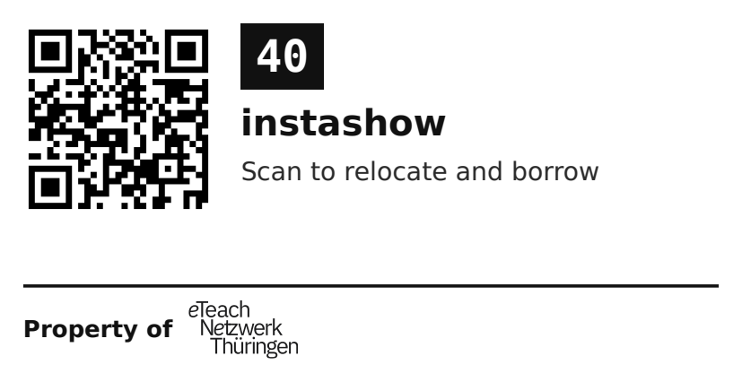 Label sticker 70 × 36 mm for UID 40