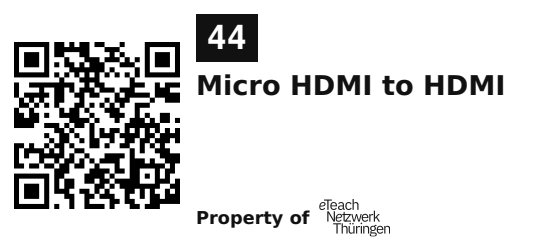 Label sticker 45.7 × 21.2 mm for UID 44