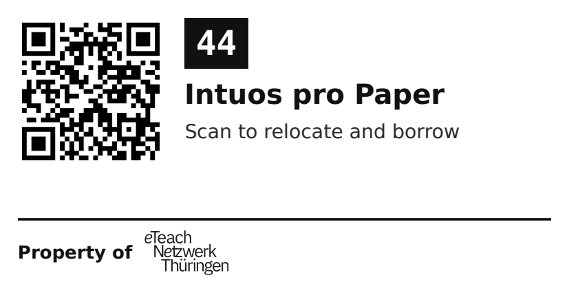 Label sticker 70 × 36 mm for UID 44