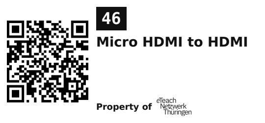 Label sticker 45.7 × 21.2 mm for UID 46
