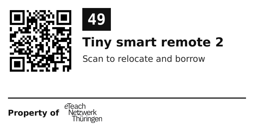Label sticker 70 × 36 mm for UID 49