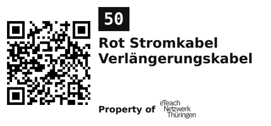 Label sticker 45.7 × 21.2 mm for UID 50