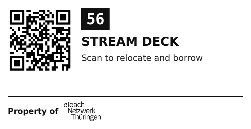 Label sticker 70 × 36 mm for UID 56