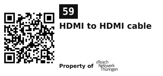 Label sticker 45.7 × 21.2 mm for UID 59