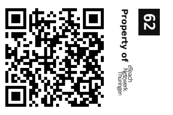 Label sticker 30 × 20 mm for UID 62