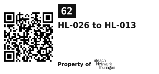 Label sticker 45.7 × 21.2 mm for UID 62