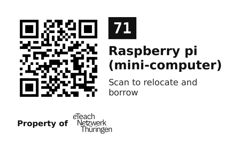 Label sticker 70 × 42.3 mm for UID 71