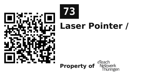 Label sticker 45.7 × 21.2 mm for UID 73