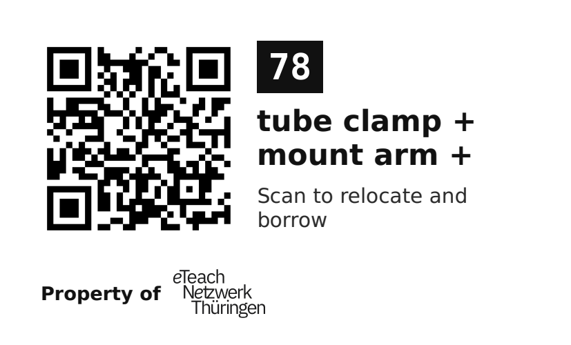 Label sticker 70 × 42.3 mm for UID 78