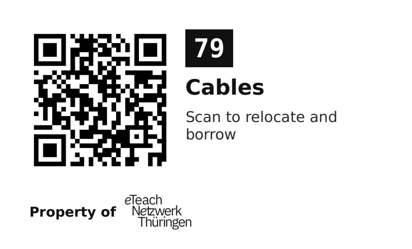 Label sticker 70 × 42.3 mm for UID 79