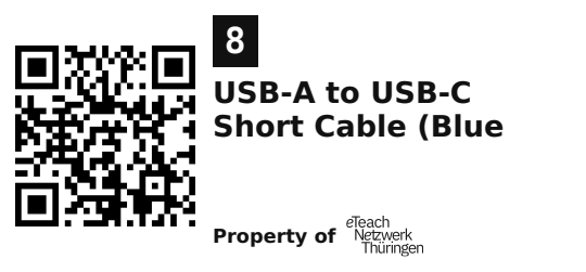 Label sticker 45.7 × 21.2 mm for UID 8