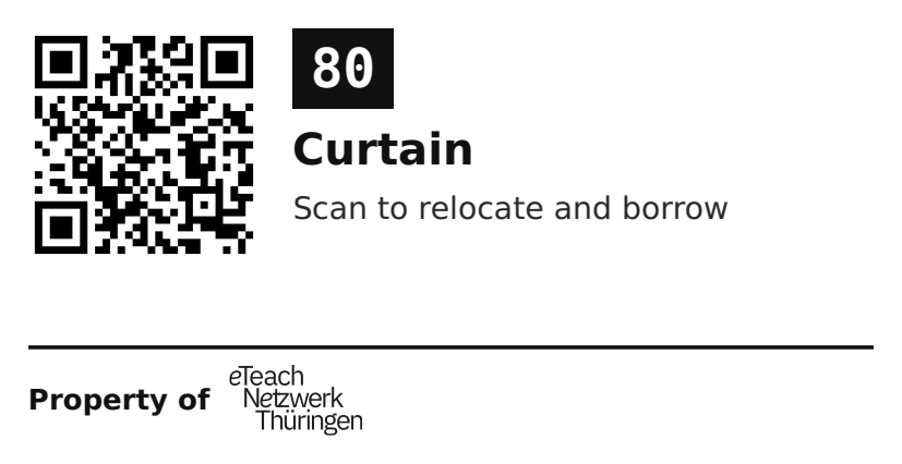 Label sticker 70 × 36 mm for UID 80